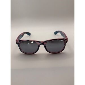 Rare 2023 Knockaround Sunglasses Discovery Shark‎ Week Pink Blue Mirror Lens